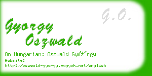 gyorgy oszwald business card